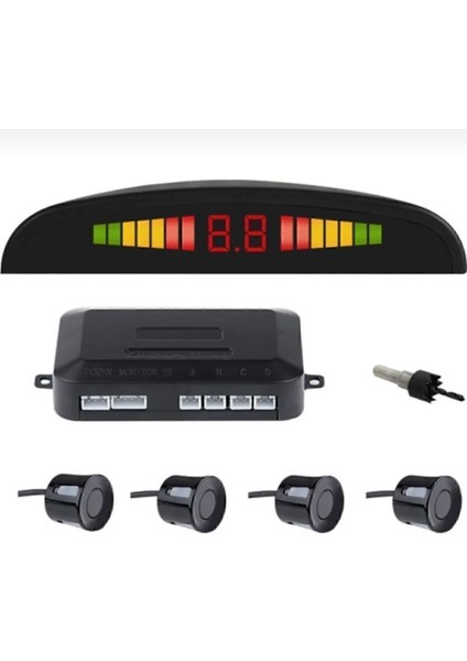 Dijital Ekranlı Araç Park Sensörü Ses Ikazlı 22 mm Siyah Sensör Göz Pmx fiyatları