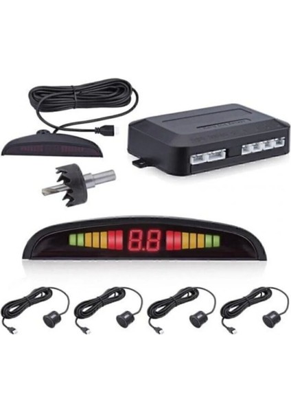 Dijital Ekranlı Araç Park Sensörü Ses Ikazlı 22 mm Siyah Sensör Göz Pmx fırsatları