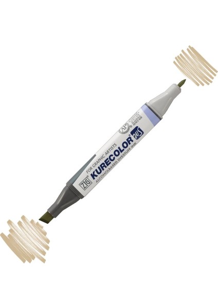 Kurecolor Twin S Grafik Çizim Marker Kalemi 843 Brick Beige