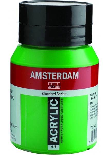 Amsterdam Akrilik Boya 500 Ml. 618 Permanent Green Light