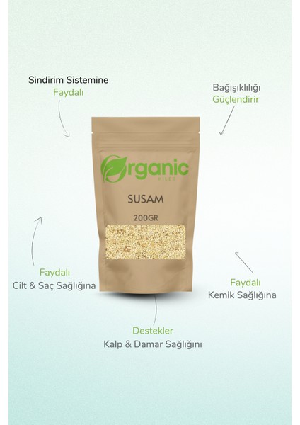 Susam 200GR Doğal & Katkısız | Orta Kavrulmuş | Vegan & Glutensiz | Pasta & Hamur Işi Için Uygun fiyatları