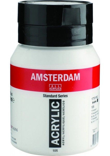 Amsterdam Akrilik Boya 500 Ml. 105 Titanium White