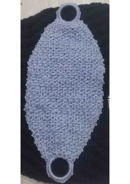 El Örgüsü Lif Uzun Model Mavi Renk