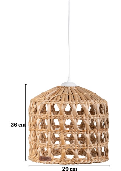 %100 El Yapımı Doğal Hasır Avize – 29X26 cm | Dekoratif Sarkıt Avize | Salon, Mutfak Aydınlatma | E 27 Uyumlu Duy Hediyeli indirimleri