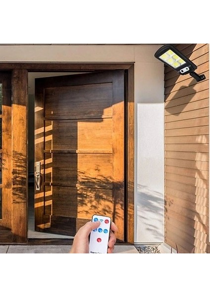 120 Ledli Kumandalı Solar Sokak Lambası Bahçe Aydınlatma S-36 modelleri