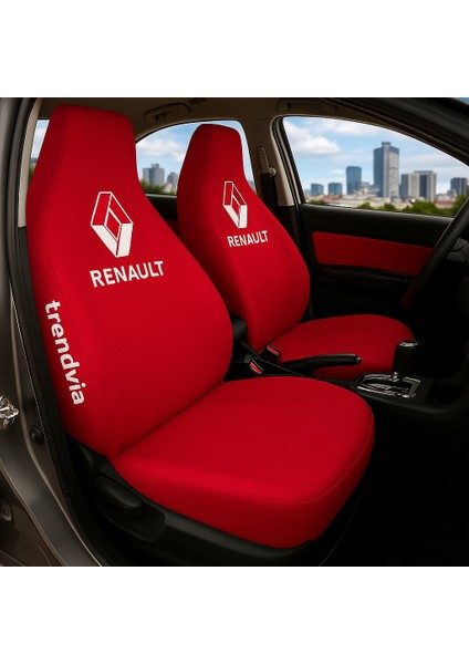 Renault Ön ve Arka Oto Koltuk Kılıfı Penye Servis Kılıfı Seti