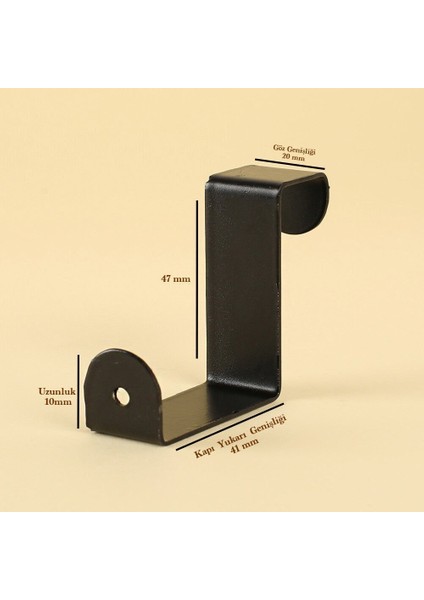 Loren Home Siyah Metal Kapı Askılığı modelleri