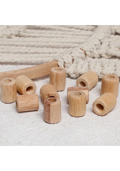 Loren Crafts 10 Adet Ham Boru Ahşap Boncuk 16MM fiyatları