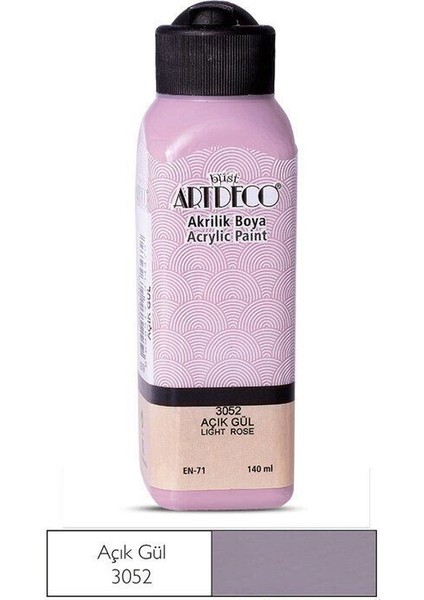 Akrilik Boya 140 Ml. 3052 Açık Gül