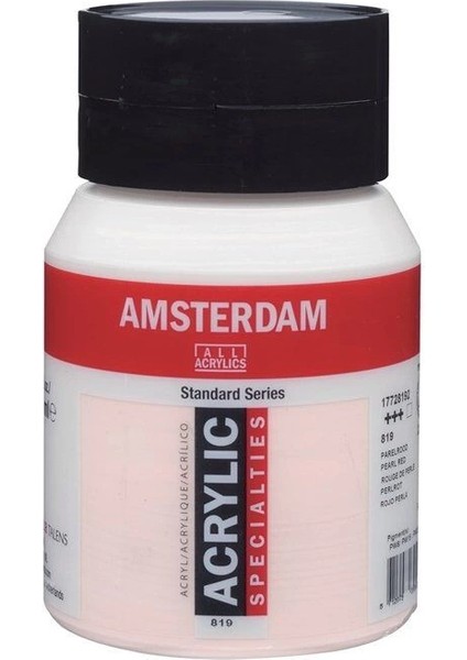 Amsterdam Akrilik Boya 500 Ml. 819 Pearl Red