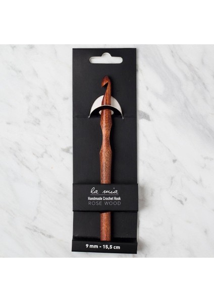 La Mia Rosewood 9 mm 15.5 cm Ahşap Yün Tığ
