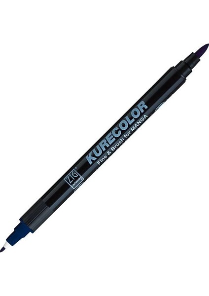 Kurecolor Fine & Brush For Manga Marker Çizim Kalemi 368 Deep Blue