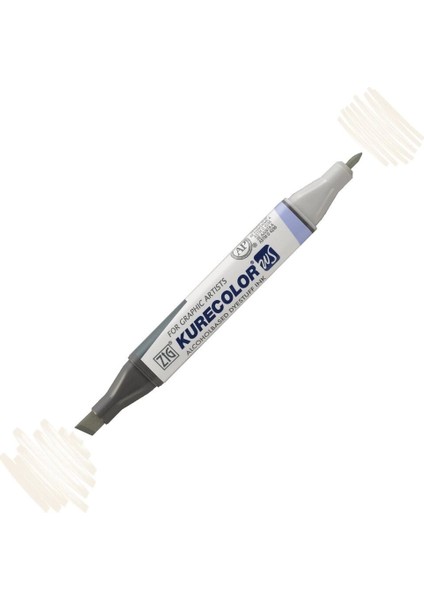 Kurecolor Twin S Grafik Çizim Marker Kalemi W.01 Warm Gray 1