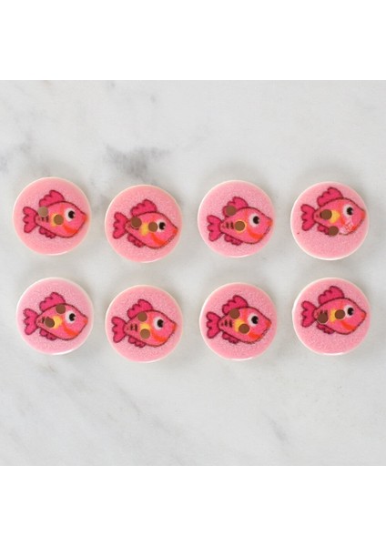 Loren Crafts 8'li Balık Düğme - 1156 fiyatları