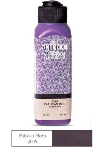 Akrilik Boya 140 Ml. 3049 Patlıcan Moru