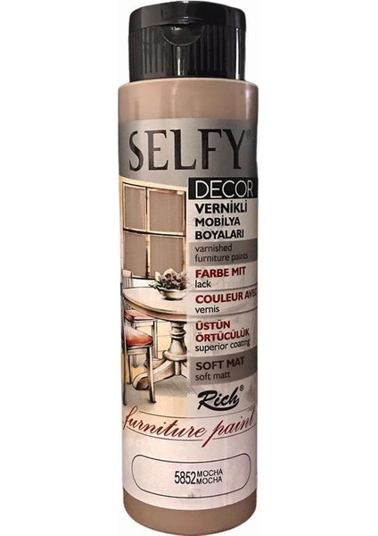 Selfy Decor Vernikli Boya 500 cc 5852 Mocha