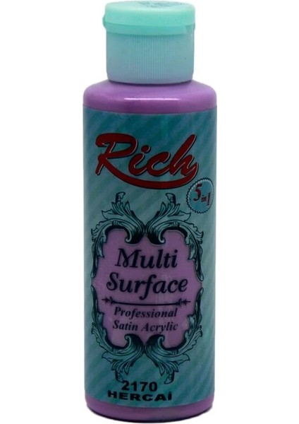 Multi Surface Her Yüzey Için Akrilik Boya 120 Cc. 2170 Hercai
