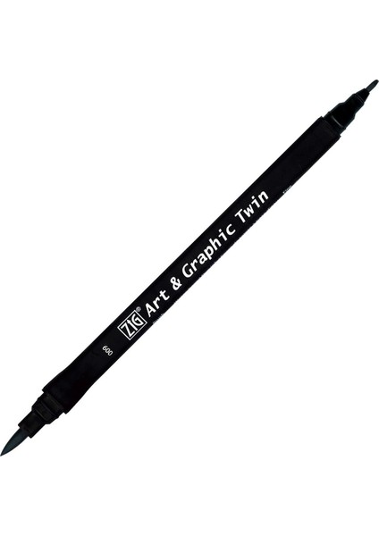 Art & Graphic Twin Marker Çizim Kalemi 9 Black