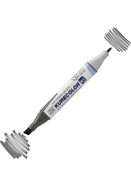 Kurecolor Twin S Grafik Çizim Marker Kalemi 805 Dark Gray