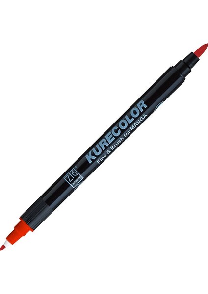 Kurecolor Fine & Brush For Manga Marker Çizim Kalemi 218 Red