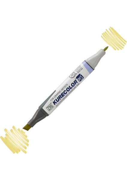 Kurecolor Twin S Grafik Çizim Marker Kalemi 140 Mellow Yellow