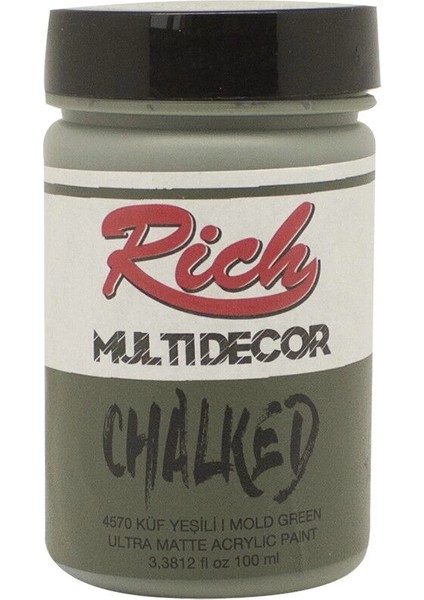 Multi Decor Chalked Akrilik Boya 100 Cc. 4570 Küf Yeşili
