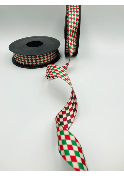 5 Metre Yılbaşı Kurdelesi 2 cm Dekoratif, Kurdele, Yılbaşı Süsü