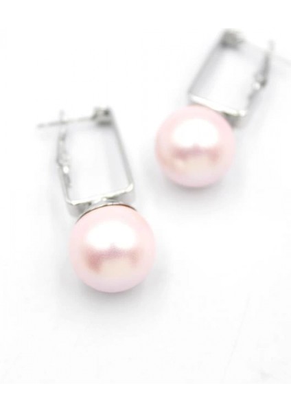 Incili Küpe - Pembe