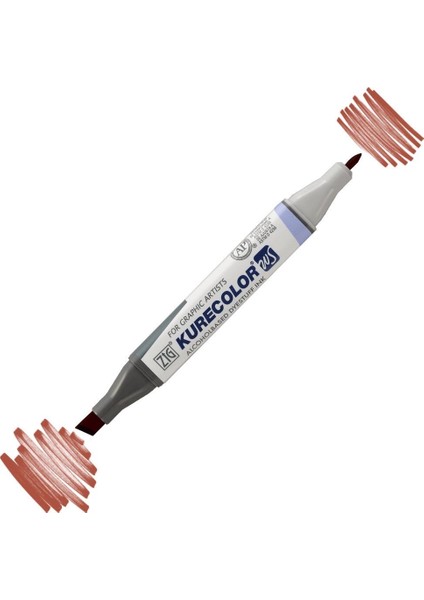 Kurecolor Twin S Grafik Çizim Marker Kalemi 738 Burnt Sienna