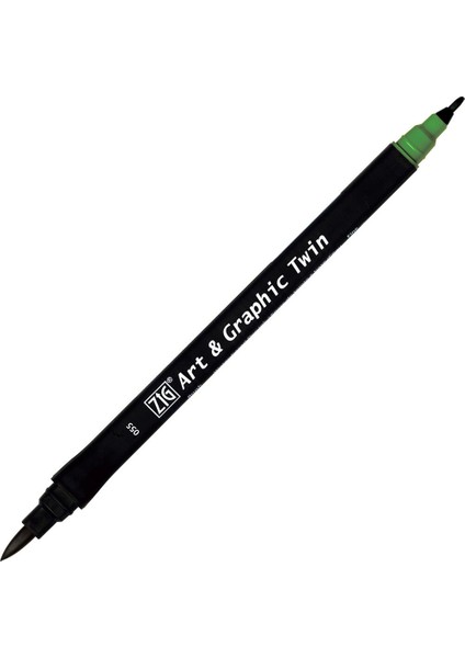 Art & Graphic Twin Marker Çizim Kalemi 55 Green Earth