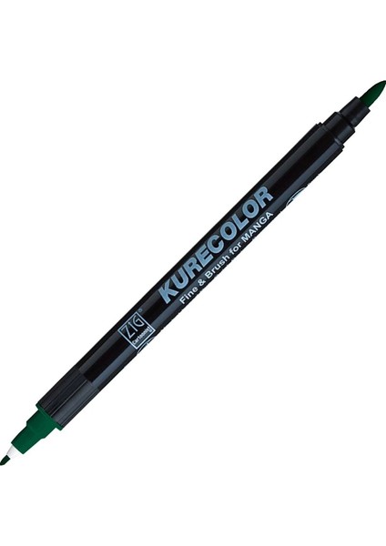 Kurecolor Fine & Brush For Manga Marker Çizim Kalemi 539 Marine Green