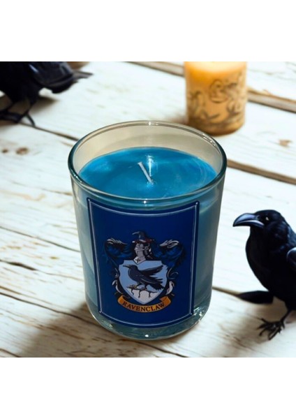 Ravenclaw Dekoratif Mum – Soya Wax – Kış Çayı Kokulu – Harry Potter