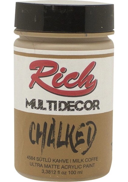 Multi Decor Chalked Akrilik Boya 100 Cc. 4584 Sütlü Kahve