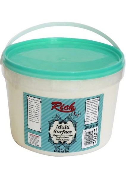 Multi Surface Her Yüzey Için Akrilik Boya 2500 Ml. 2105 Kemik
