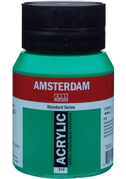 Amsterdam Akrilik Boya 500 Ml. 619 Permanent Green Deep