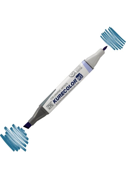 Kurecolor Twin S Grafik Çizim Marker Kalemi 339 Peacock Blue