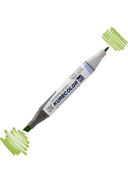 Kurecolor Twin S Grafik Çizim Marker Kalemi 504 Light Green