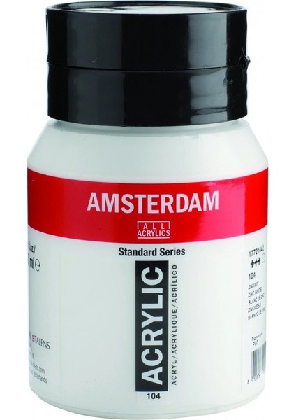 Amsterdam Akrilik Boya 500 Ml. 104 Zinc White