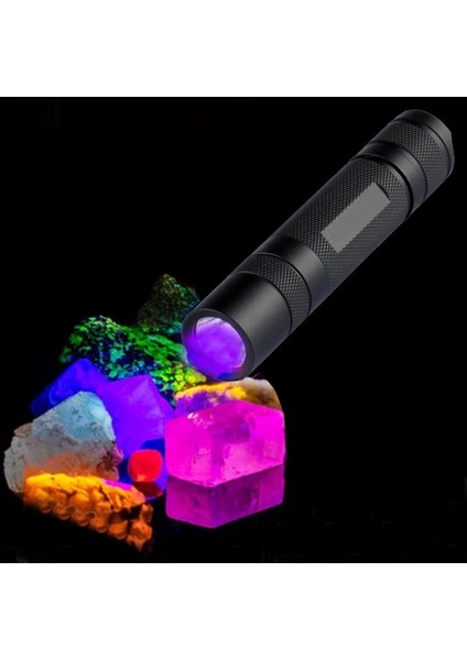 Şarjlı Mor Uv Işık El Feneri 365NM Siyah Filtreli Cam Akrep, Değerli Taş ,evcil Hayvan Pisliği Için modelleri