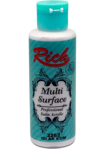 Multi Surface Her Yüzey Için Akrilik Boya 120 Cc. 2262 Islak Kum