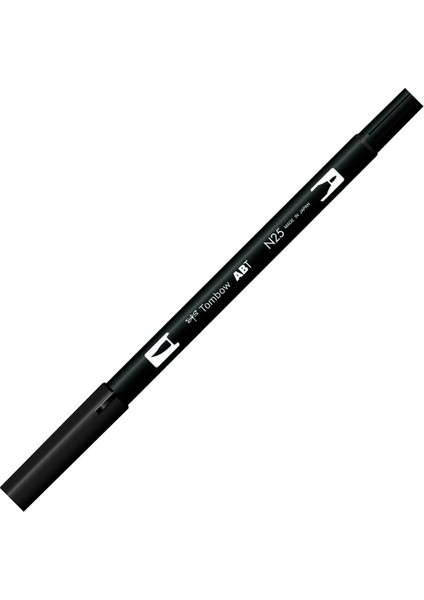 Dual Brush Pen Grafik Çizim Kalemi N25 Lamp Black
