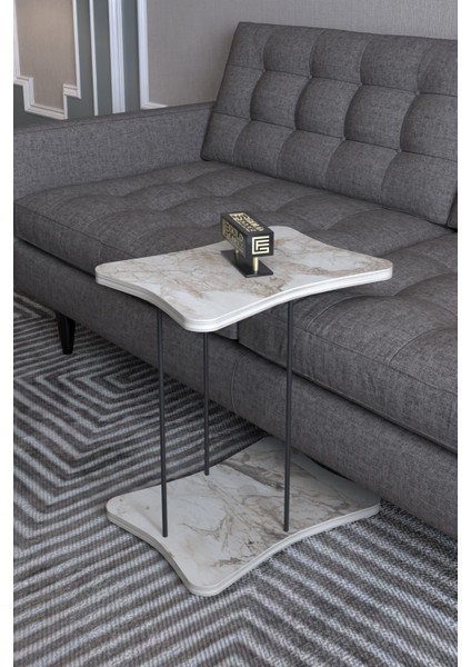 Yan Sehpa Tekerlekli Servis Sehpası Hnd Efes