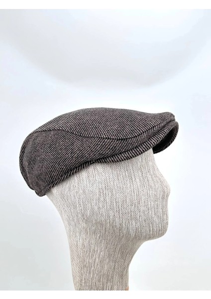Kışlık Kasket Şapka – Özel Çizgili Kaşe, Şehir Stili Bedensiz Lastikli Model modelleri