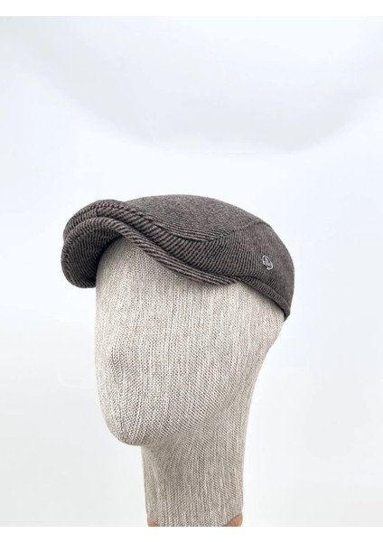 Kışlık Kasket Şapka – Özel Çizgili Kaşe, Şehir Stili Bedensiz Lastikli Model fırsatları