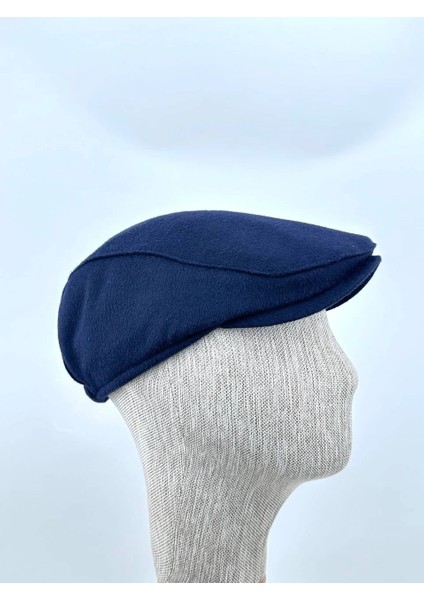 Kışlık Kasket Şapka – Klasik Lacivert Yün Dokuma, Peaky Blinders Tarzı Bedensiz Lastikli Model fiyatları