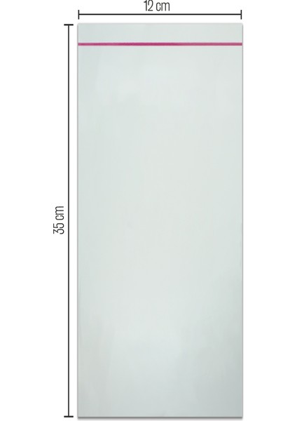 12*35 Bantlı OPP (Parlak-Şeffaf) Jelatin 100 Adet