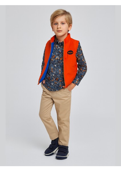 3'lü Takım Anorak Yelek & Gömlek &gabardin Pantolon Erkek Çocuk modelleri