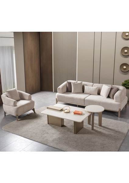 Zümrüt Koltuk Takımı 3+1+Sehpa Modülü