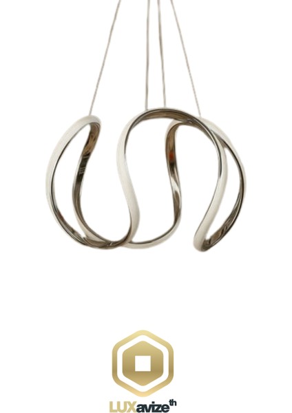 Nova 3 Renk Krom LED Avize – Modern Salon & Oturma Odası fırsatları