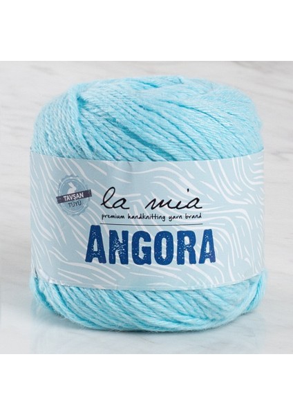 La Mia Angora 50GR Mavi El Örgü Ipi - L071 - 33802